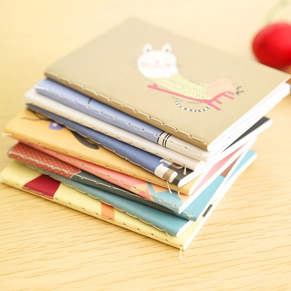 5x Kawaii Mini Notebook Small Notepad School Office Stationery Cartoon Mini Notebook Kid's Pocket Prize Kindergarten Booklet