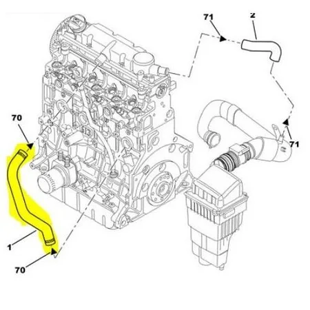 OIL STEAM HOSE DATING-BERLINGO 1.9 DIESEL 406-607 2.0HDI 1192R 480024375