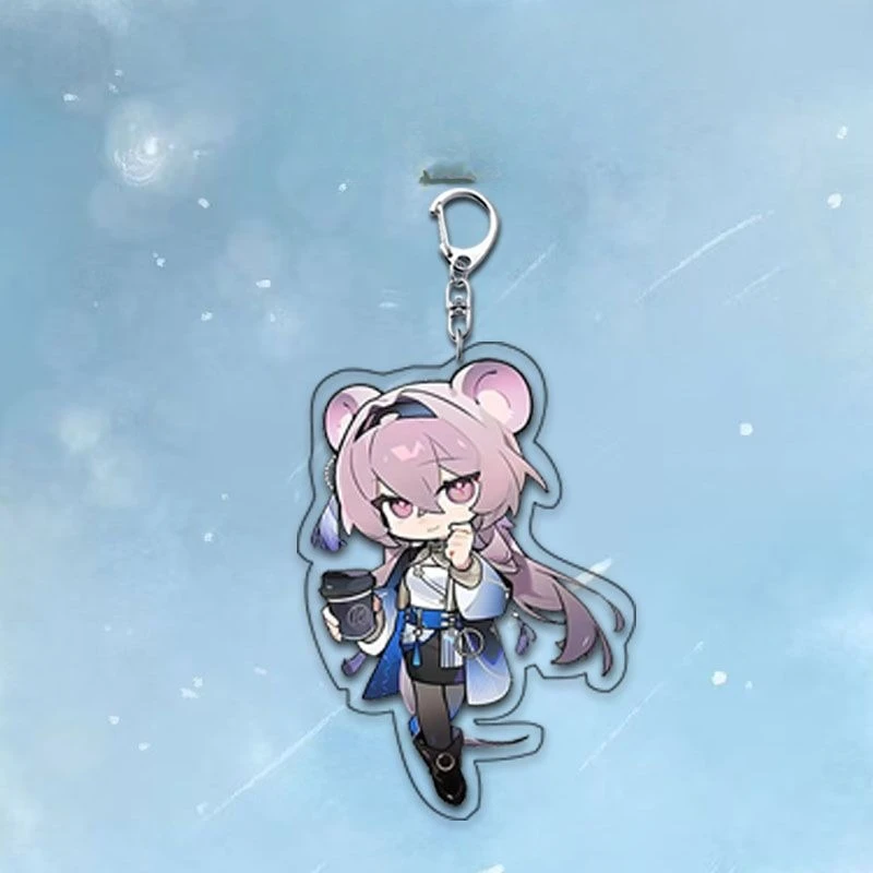 Arknights Amiya Chongyue Crepuscolo Simpatico personaggio anime creativo Zaino periferico Ciondolo Portachiavi versatile personalizzato per cartoni animati