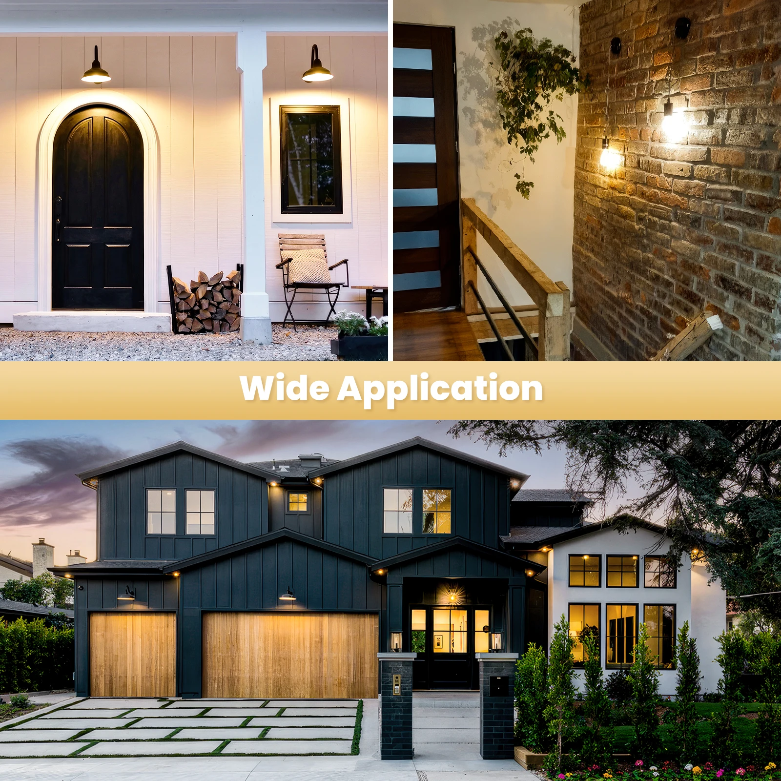 Nooknova Radar Motion Sensor Light Bulbs A60 100W Equivalent 5W 7W 9W 12W Motion Detector Auto Activated Dusk to Dawn LED Bulb