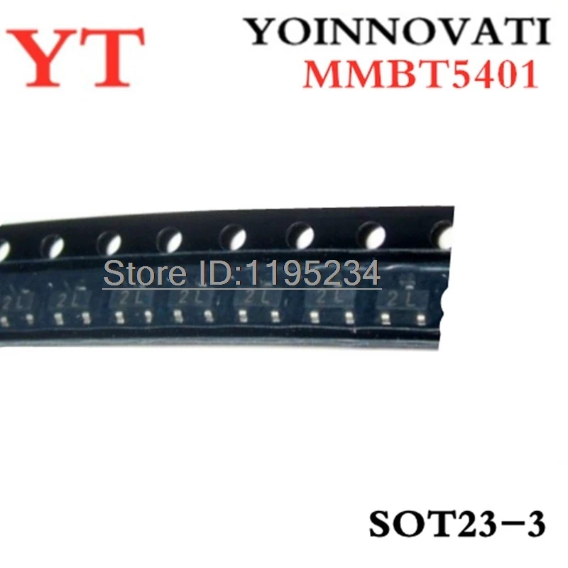 3000pcs/lot MMBT5401 5401 2L 2N5401  SOT23 IC Best quality