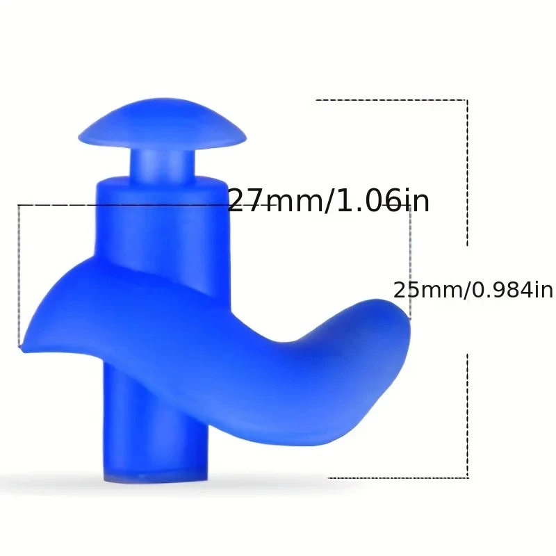 1 Paar langlebige Ohrstöpsel, klassische, zarte Textur, wasserdichte Ohrstöpsel, Schwimmzubehör für Arbeitsarbeiten und industrielle U – Detail 7