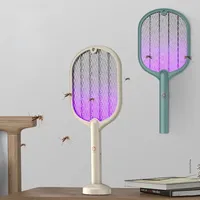 Hot Sale 3000V Electric Insect Racket Swatter Zapper USB Rechargeable Summer Mosquito Swatter Kill Fly Bug Zapper Killer Trap