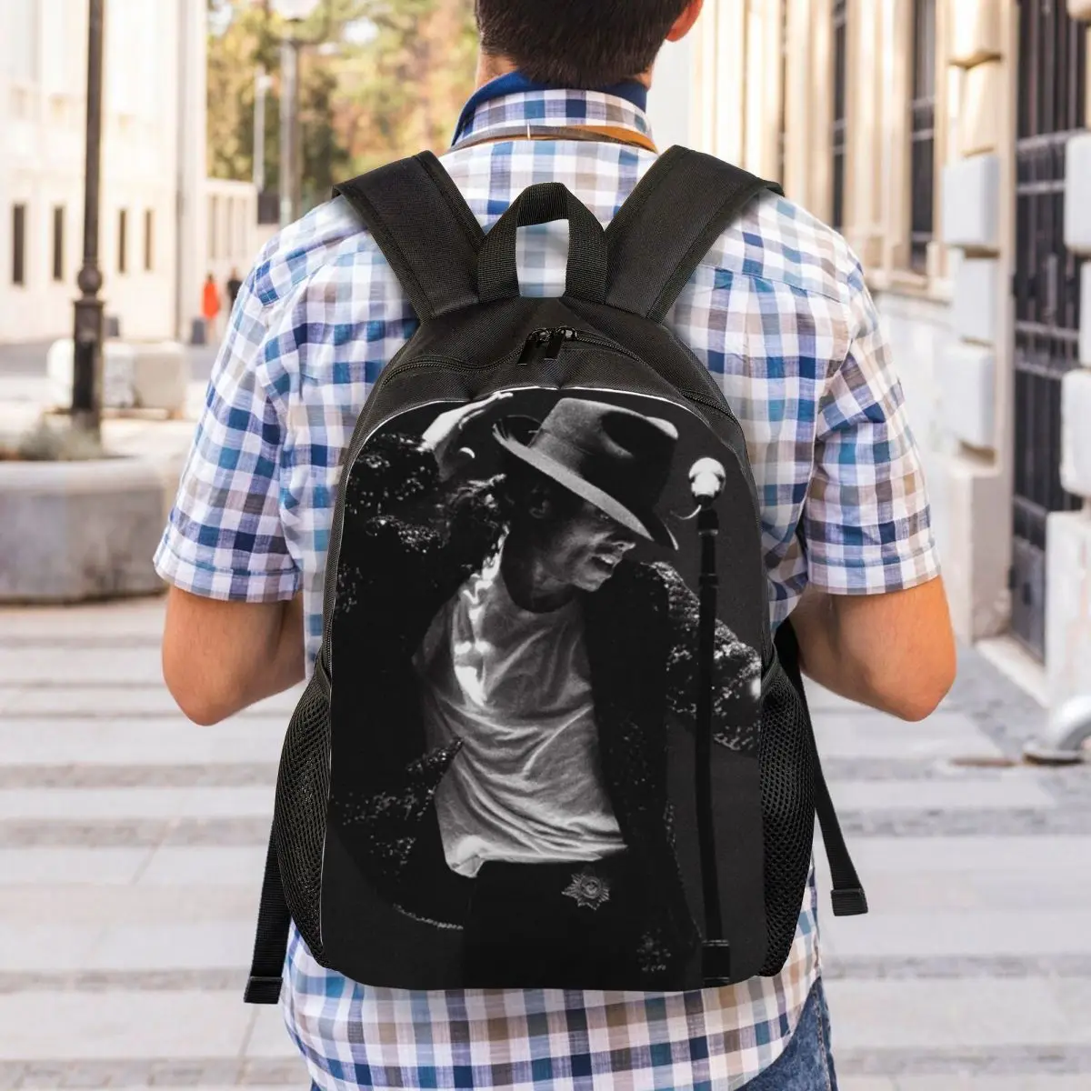 Michael Jackson Backpack Student Boys Girls BookBag School Bag Computer Shoulder Bags