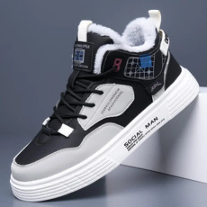 

New high-top cotton sports shoes for men's youth, a fashionable brand of high-quality casual men's shoes