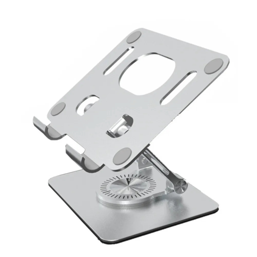 360° Rotation Foldable Tablet Stand Adjustable Multi Angle Tablet Foldable Holder Aluminum alloy Anti Slip Tablet Phone Bracket