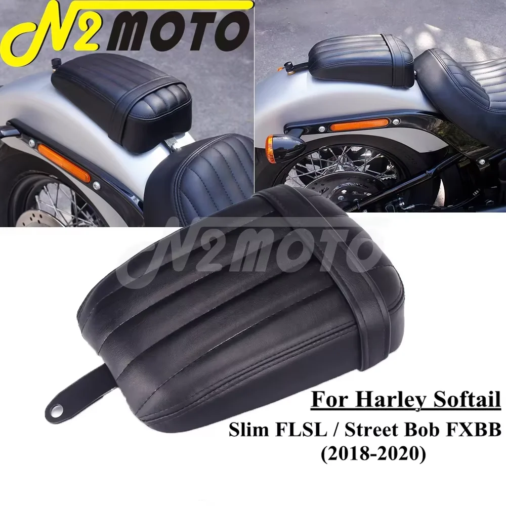 

Motorcycle Rear Fender Seat Passenger Seat Pillion Cushion Cover For Harley Softail M8 Slim FLSL Street Bob FXBB 2018 2019 2020