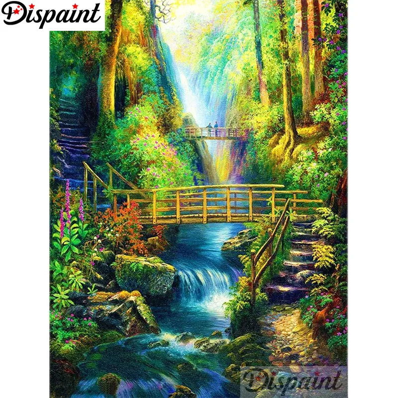 Dispaint-pintura de diamantes 3D DIY "paisaje natural", diamantes de imitación completos, Kits de punto de cruz, bordado de diamantes cuadrados y redondos