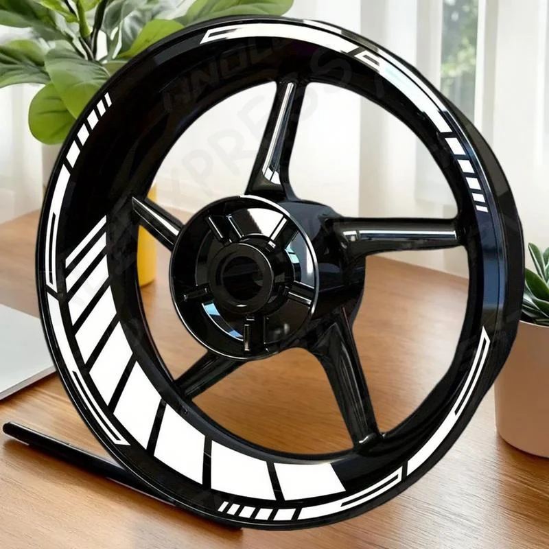 

Motorcycle Rim Stripes PVC Decals- 21/18 Inches High Quality Reflective Stickers
