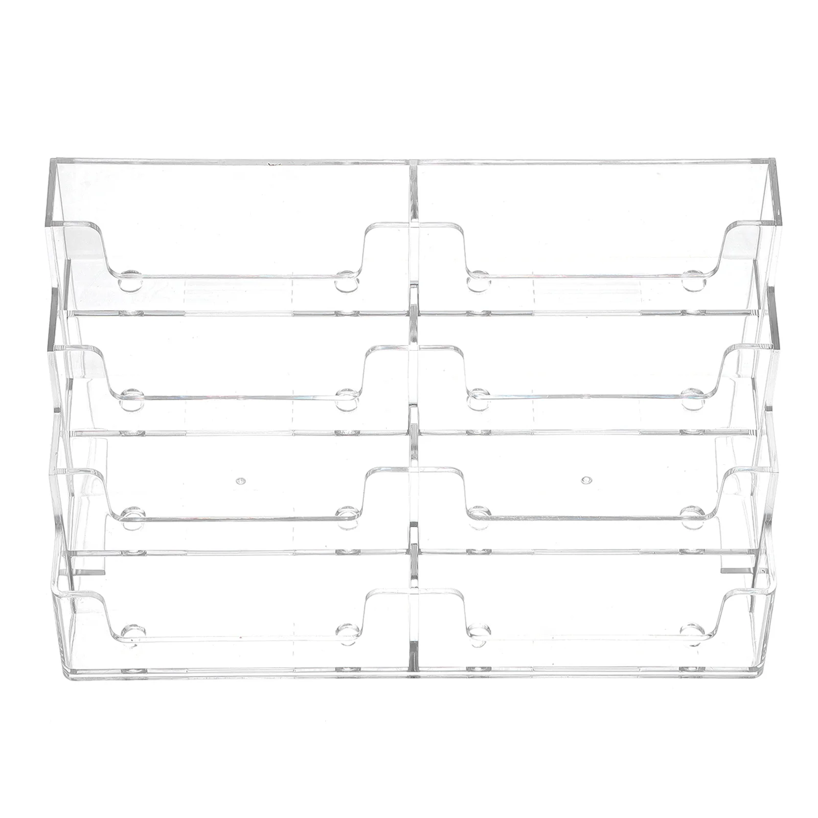 

1pc Acrylic Business Holder Transparent Name Card Box Office Stationery Cards Organizer Table Storage Case For Office Supplies