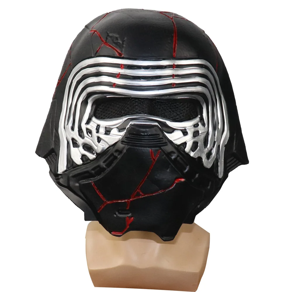 Kylo Latex Mask Blood Scar Ben Solo Helmet Cosplay Halloween for Men