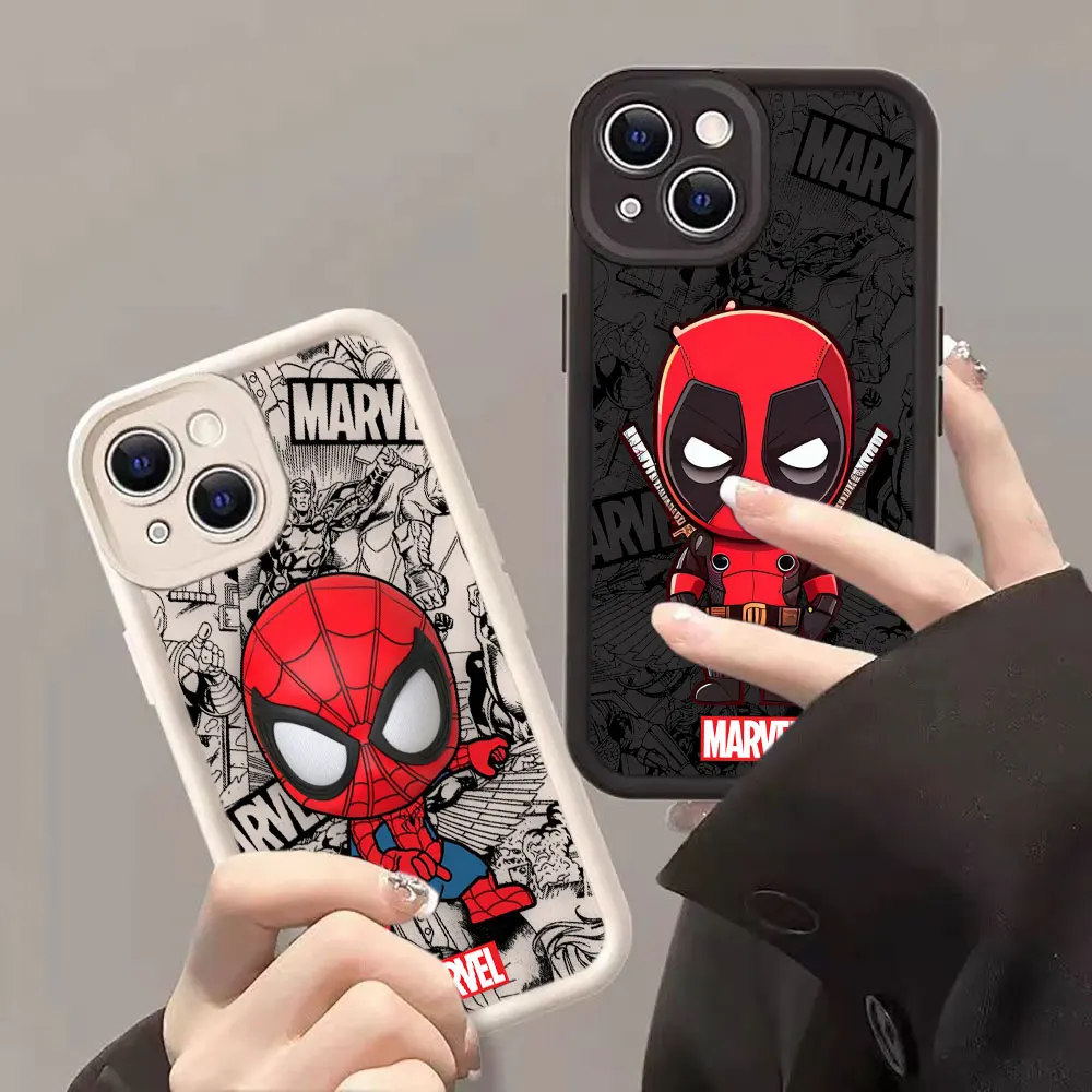 

Spider-Man Groot Deadpool Phone Case For Honor 8X 9X X9 20 50 90 Y7A Y9 MAGIC 5 NOVA 9 Y70 Y70S SE PRO 5G Case Cover Funda Shell