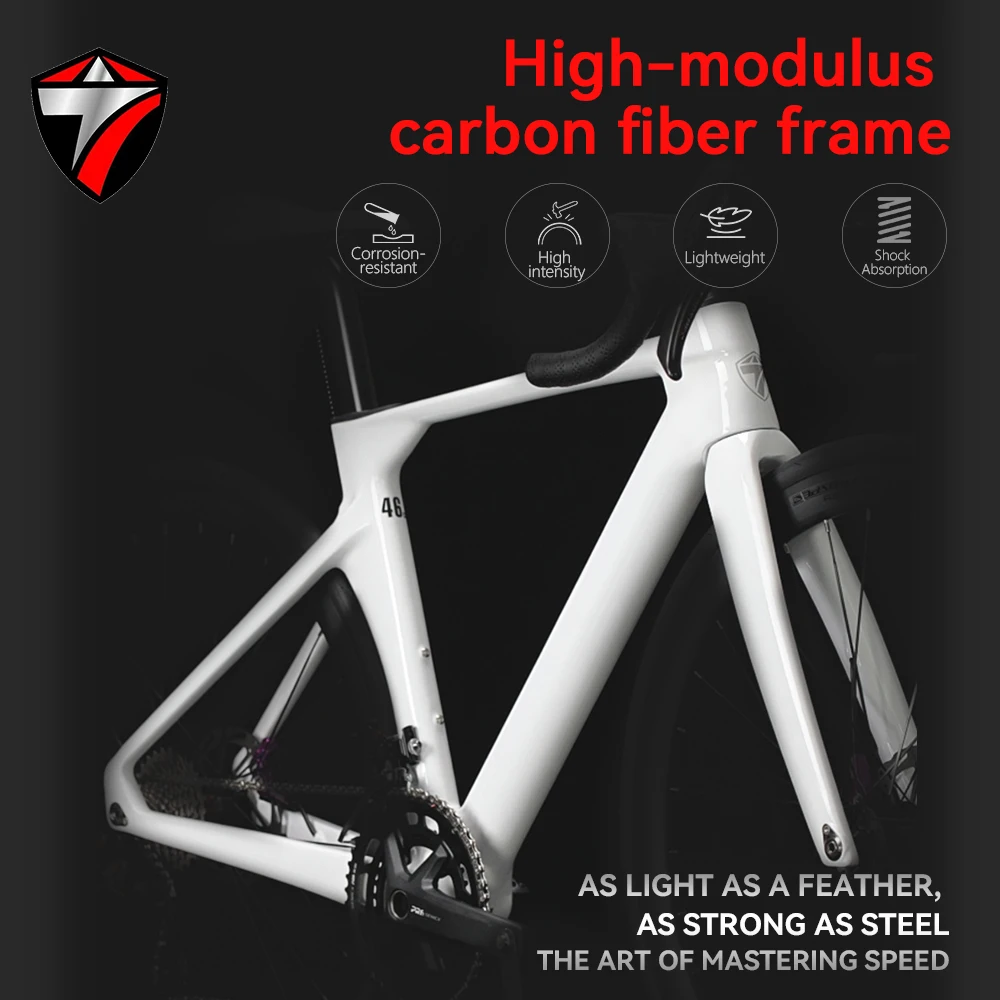 تويتر ألياف الكربون 700C الطريق الدراجة 22 سرعة الميكانيكية التحول المزدوج المكبس الصحن الهيدروليكي الفرامل للكبار سباق الدراجات