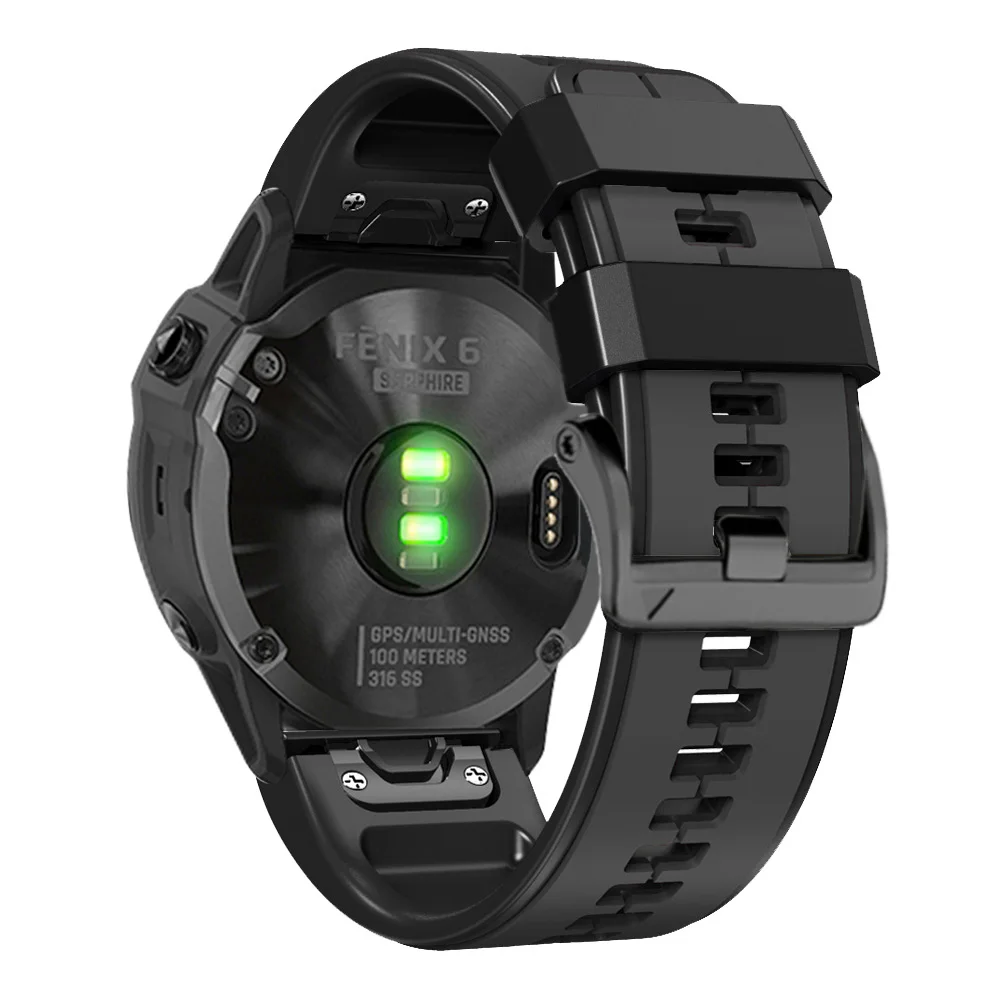 22mm 26mm Silicone Strap For Garmin MARQ Athlete Adventurer Golfer Captain Aviator Epix Gen 2 Strap Quickfit Watchband Bracelet