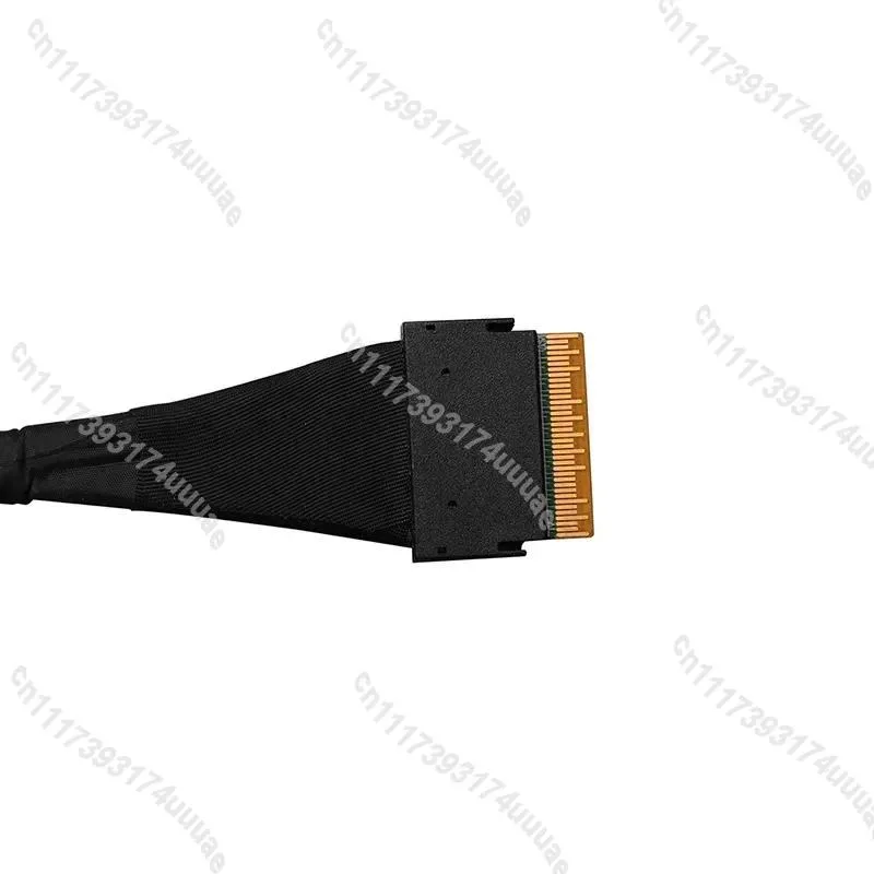 PCIe 4.0 x8 Silver‑Plated Cable SFF‑8654 Male‑to‑Male SlimSAS 8X High‑Speed Data Transfer Wire