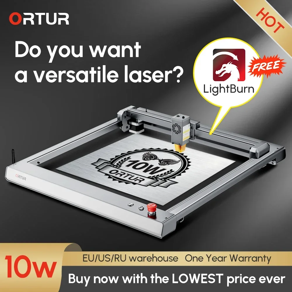 

OLM3 Laser Engraver Cutter With Free Lightburn 10W Diode Module Wifi App Offline Metal Wood Image Printer Buiness DIY Tool