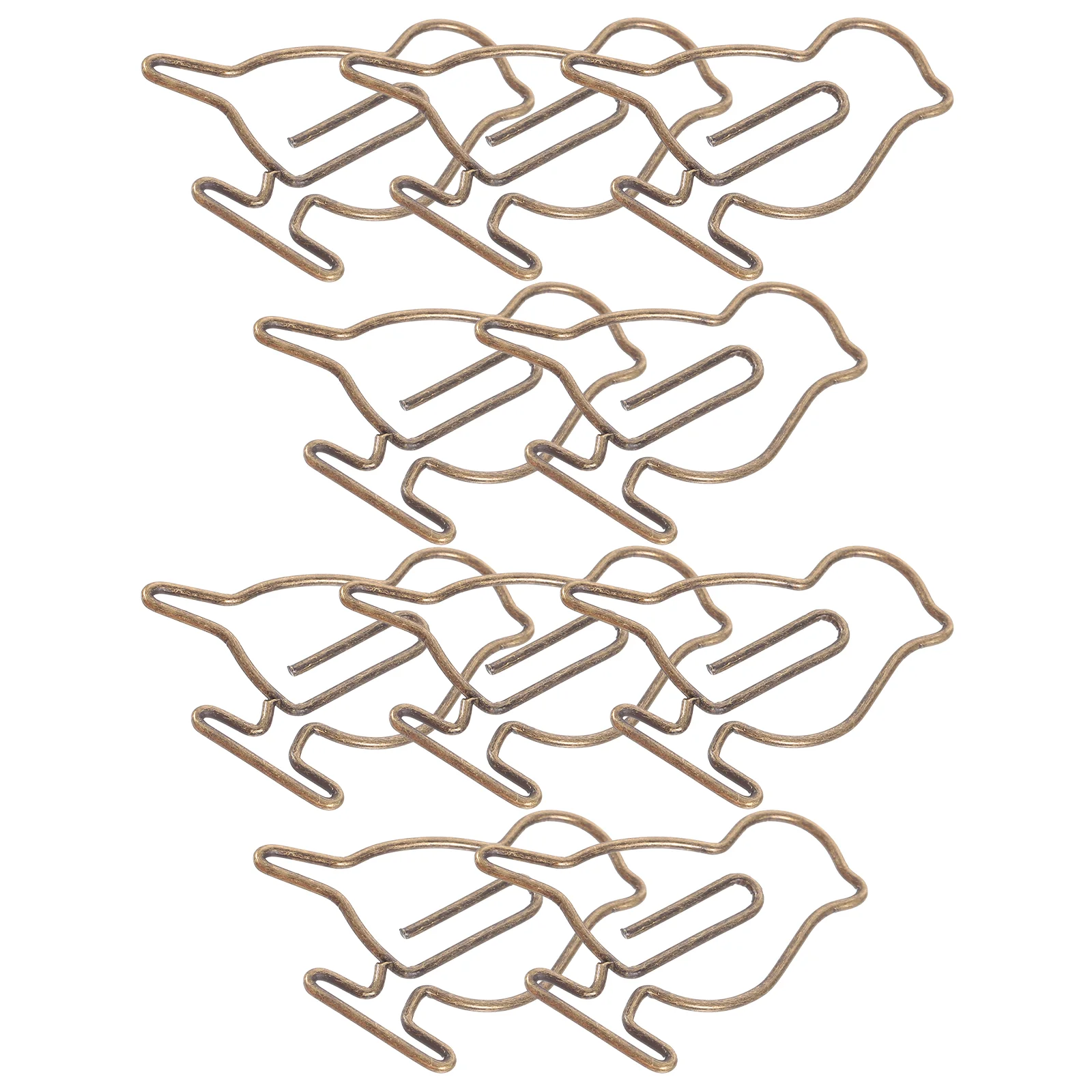20 piezas Clips de papel pequeños, clips de Metal en forma de marcapáginas, bonitos Clips de papel, recuerdos de oficina, clip de papel de metal