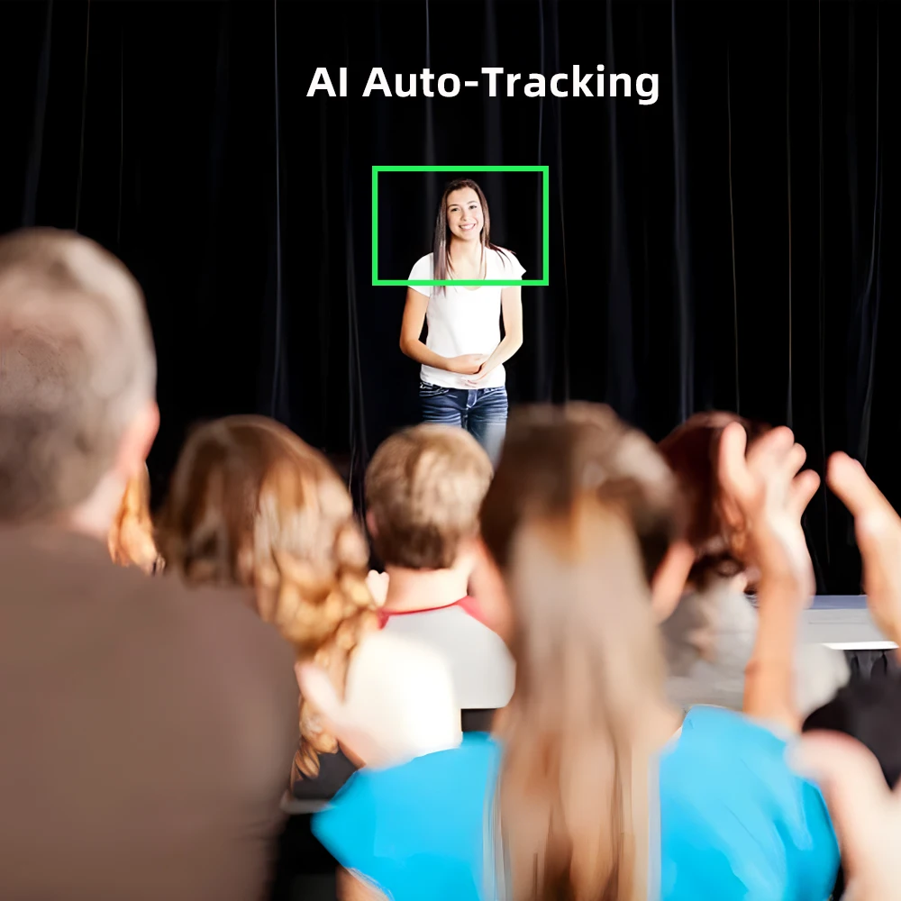 Telecamera PTZ 4K Zoom Ultra HD 20X con HDMI/SDI/LAN/POE/USB - Telecamera per streaming live con tracciamento automatico per videoconferenze, YouTube