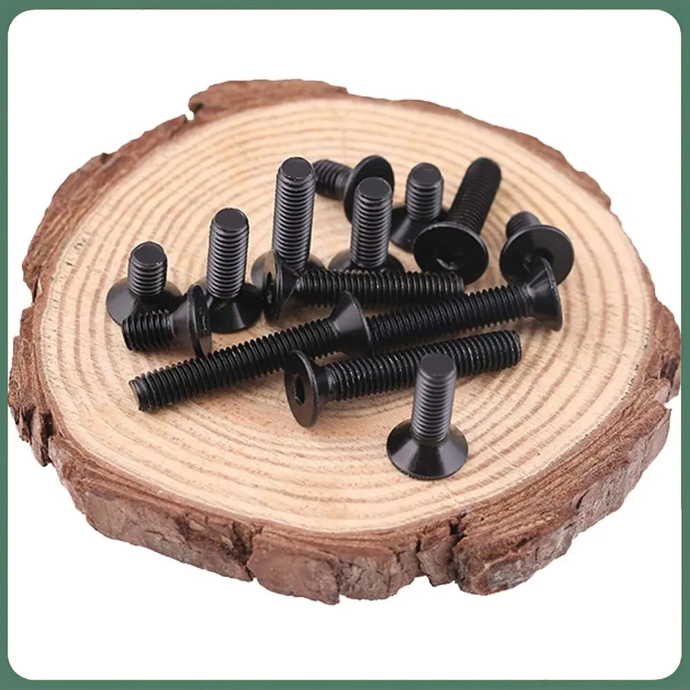 M3 M4 M5*5/6/8/10/12/16/20/25/30 Black 304 Stainless Steel DIN7991 Bolt Hex Hexagon Socket Flat CSK Countersunk Head Screw