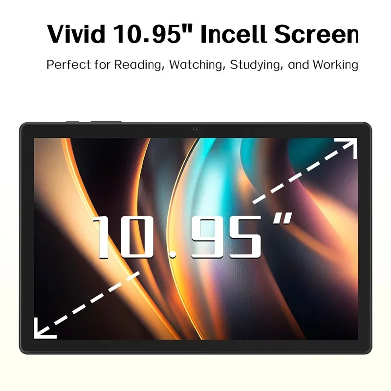 ANRY 12GB(6 + 6 ampliar) RAM 128 ROM tableta Android 15 pantalla HD de 10,95 pulgadas T606 código octa 8000mAh 2,4G/5G WiFi tabletas Android