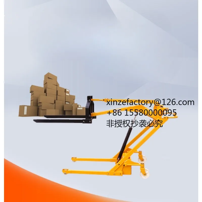 Factory Direct 2026 Top Rated Small Electric Hydraulic Forklift Crank Arm Portable Stacker