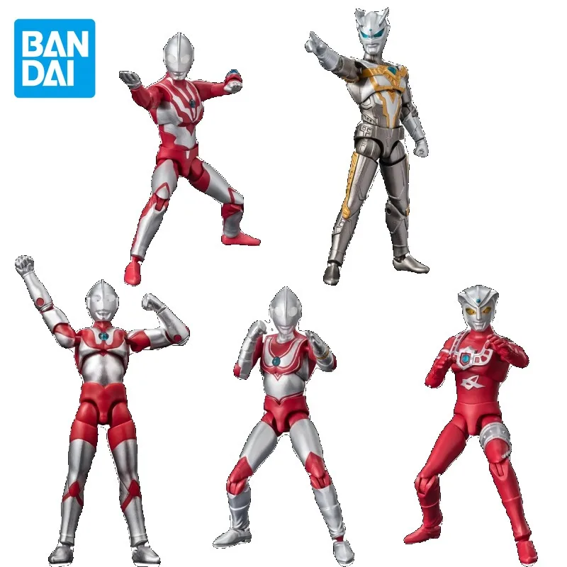 Bandai Original Shokugan Ultraman 9 Anime Figure Ribut Zero Jack Action Figure Toys for Boys Girls Kids Children Birthday Gifts