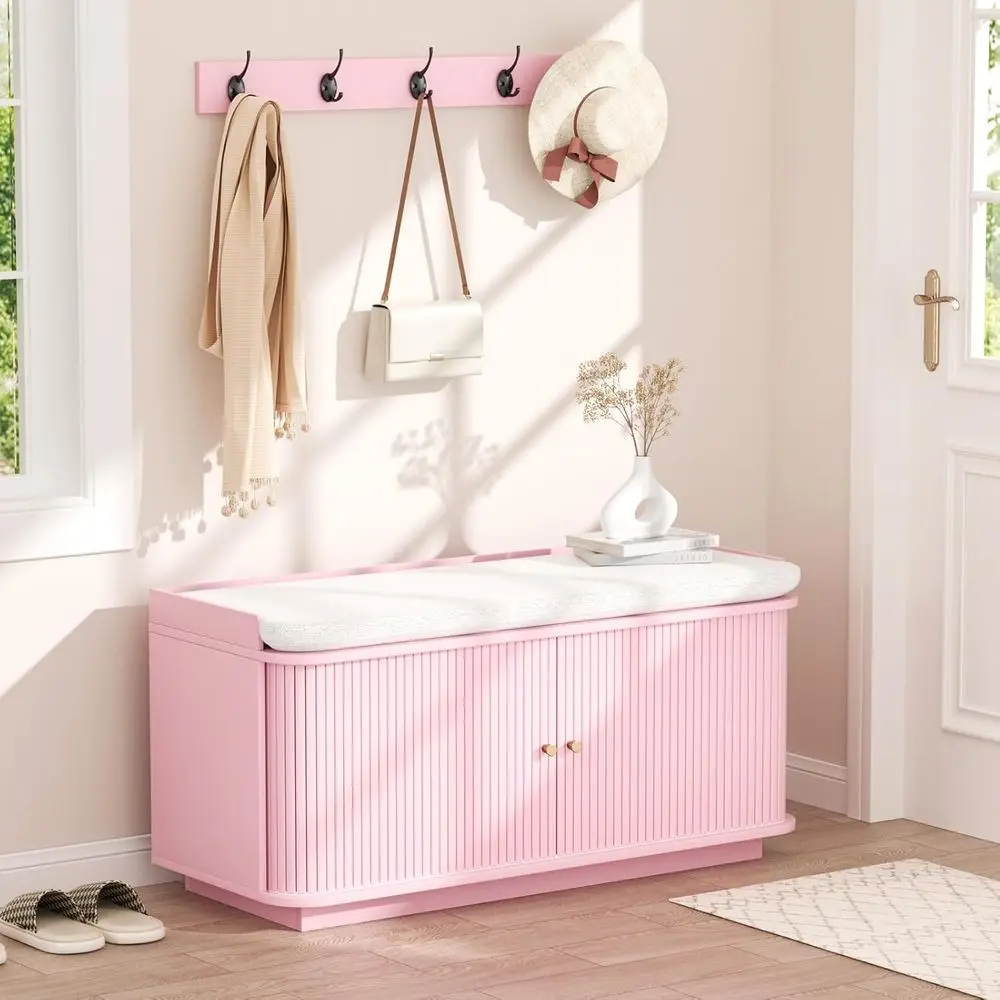 Pink Hall Tree With…