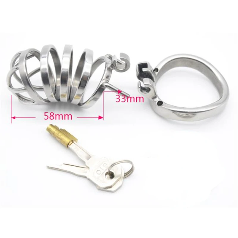 Male Stainless Steel Chastity Devices Cock Cage For Men Chastity Cage with Stealth New Penis Lock Bondage Sissy Adults Sex Toys