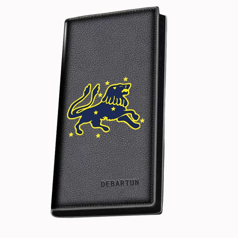 leao-estrelas-ceu-noturno-contorno-amarelo-carteiras-longas-masculinas-negocios-elegante-impressao-design-uso-casual-natal-dia-dos-namorados-pai'