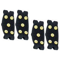 Climbing Anti-slip Spikes Non-slip Shoe Covers Hiking Shoes Kids Crampons Black