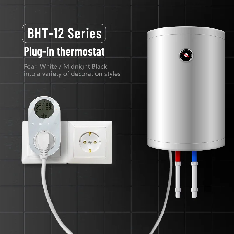RSH Smart LCD Plug-In Thermostat HVAC Wireless Programmable Nest WiFi Android Operated Square Indoor Heating Energy Saving CE