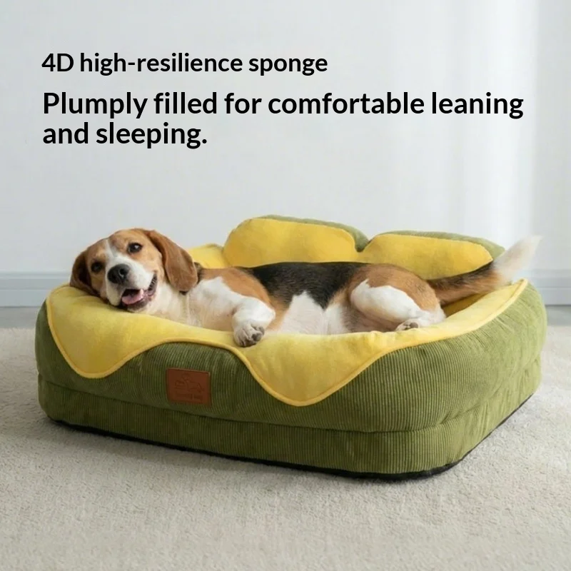 

Top New Thickened Removable Washable Pet Sofa Bed, Cozy Backrest Couch for Bichon Corgi & Small Medium Dogs Cats, Extra Large