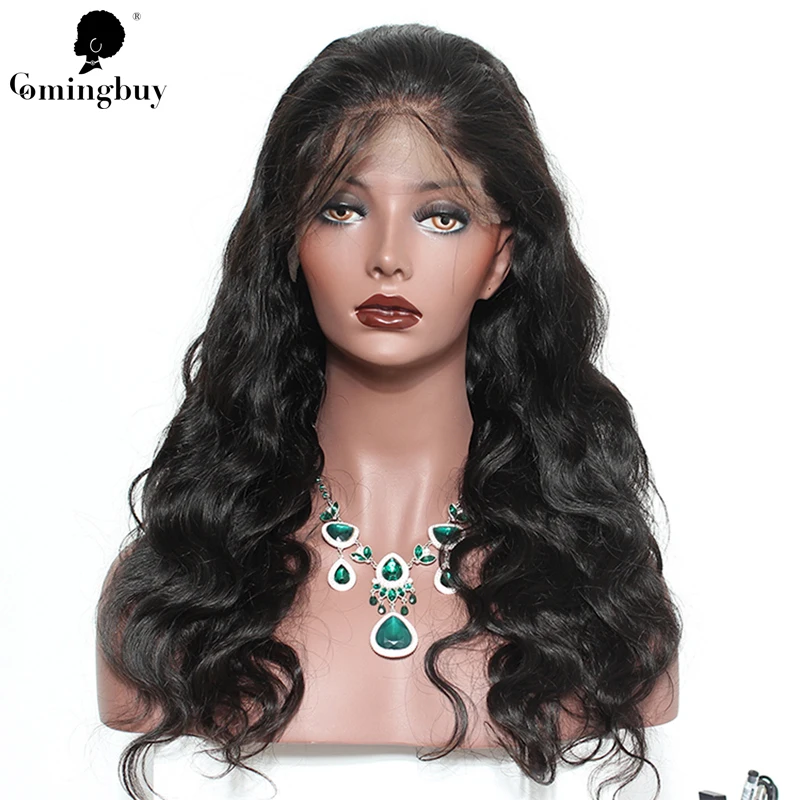 Body Wave Full Lace Human Hair Wigs Natural Wavy Long Brazilian Remy Human Hair Wig For Black Women Comingbuy Remy Hair Wig