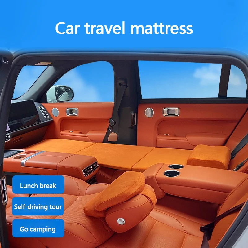 The car travel bed is suitable for the ideal L6, L7, L8 and L9 non-inflatable folding car sleeping mattress and car sleeping pad