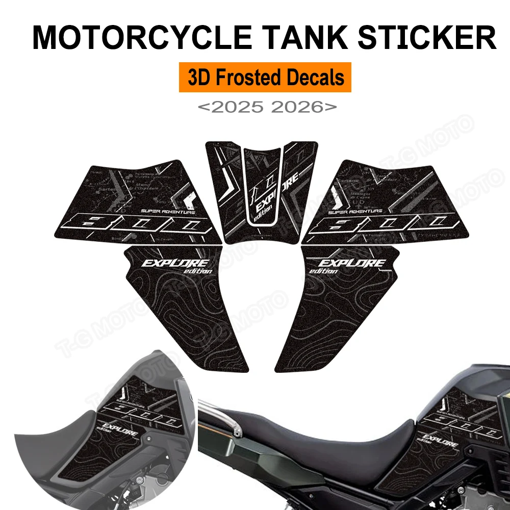 For Kove 800X 800 X Pro Super Adventure RALLY ADV Motorcycle Frosted Tank Pad Sticker Protector Decals Waterproof 2025 2026