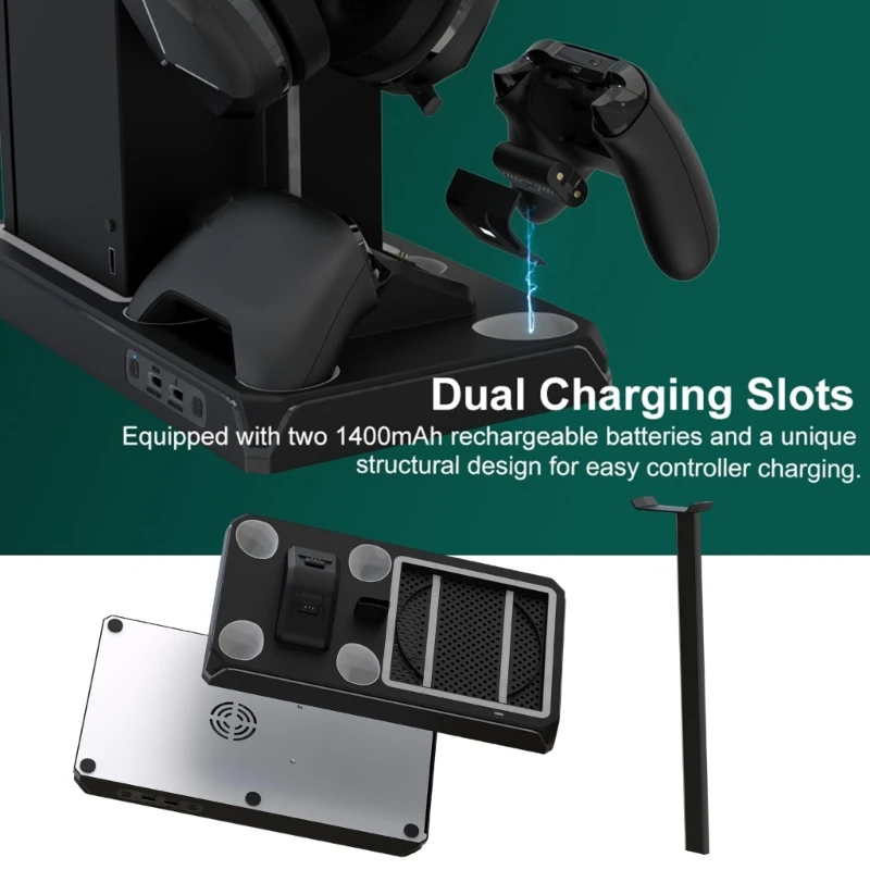 冷却ファンledライト垂直冷却ベースを備えたゲームマシンのr1wd垂直スタンド