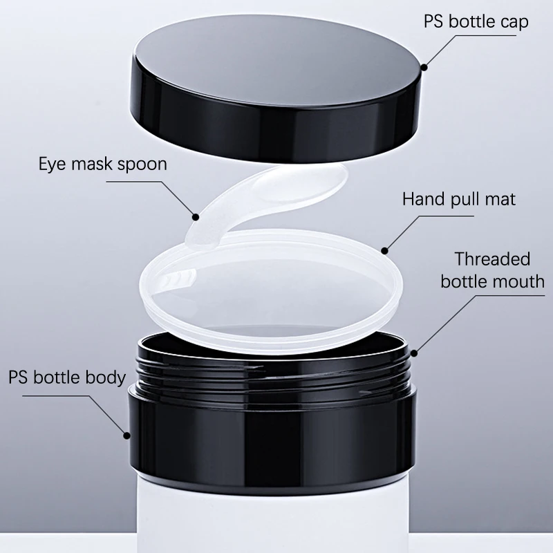 1 Uds. Botellas vacías rellenables, tarro de loción y crema facial, botellas de crema para ojos, contenedor de cosméticos, botella de parche para máscara de ojos, herramienta de maquillaje