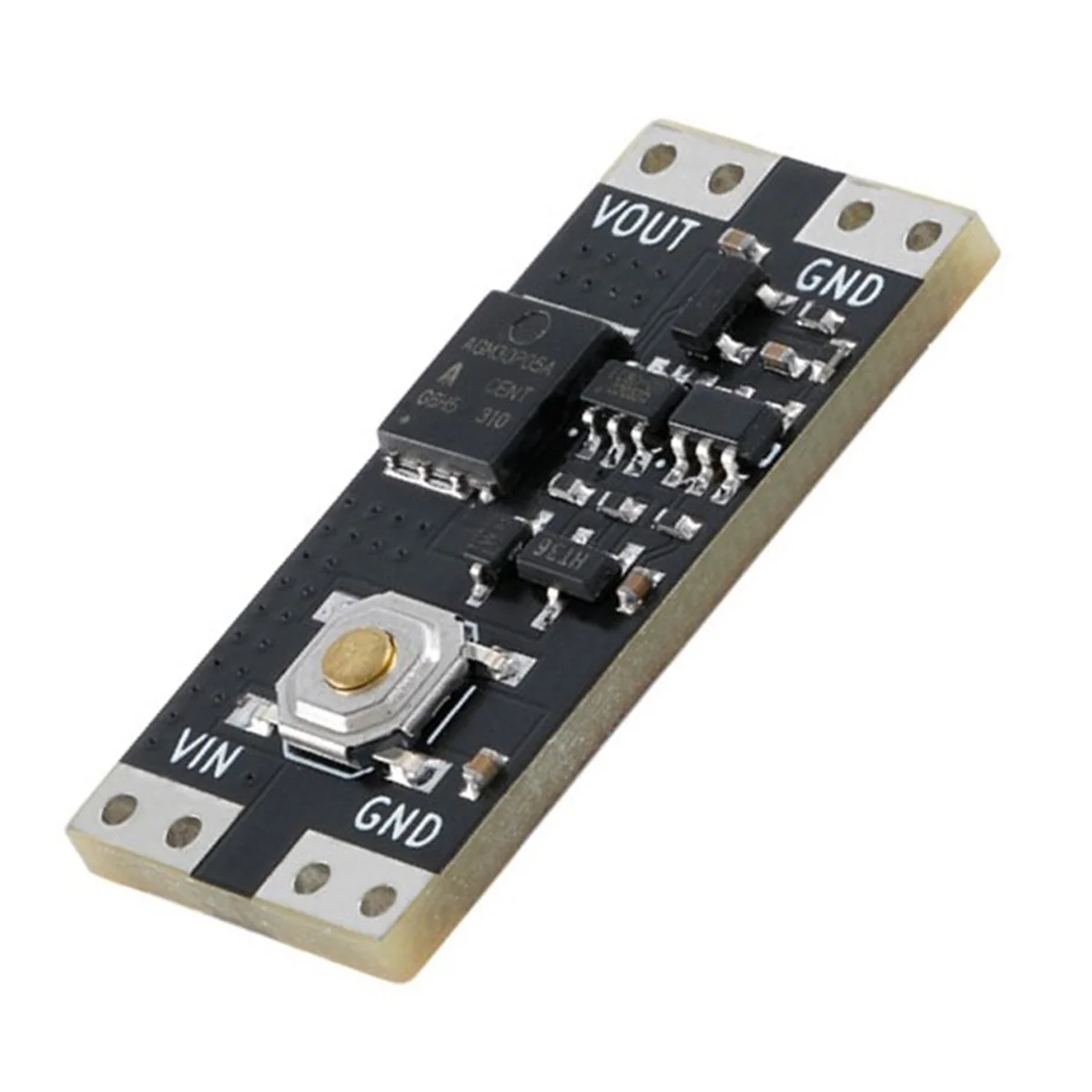ABZV-1Pcs módulo de interruptor biestável de botão único 4.5-26v 1.3ua carga 10a baixa potência ampla tensão mini módulo de interruptor de uma chave