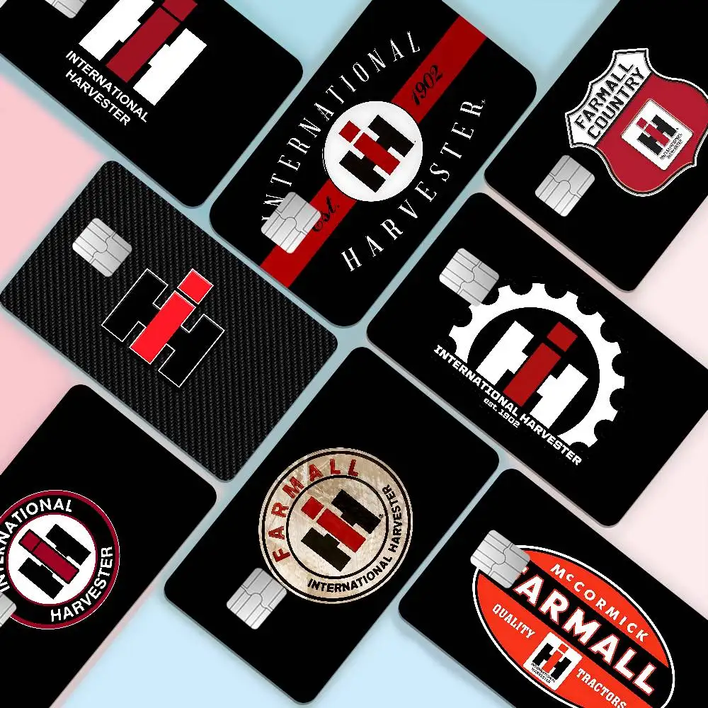 International Harvester Anime Cartoon Bear Skin Sticker Film Tape Case for Big Credit Debit Card Front Side