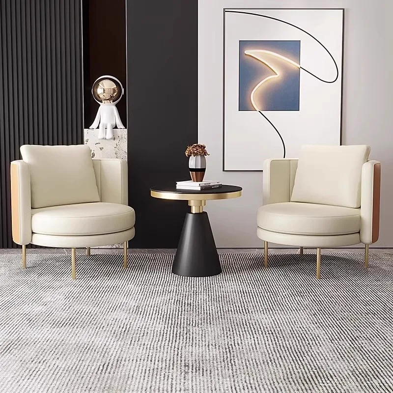 Hotel lobby Internet celebrity leisure sofa beauty salon business reception negotiation sofa table and chair sales office one ta