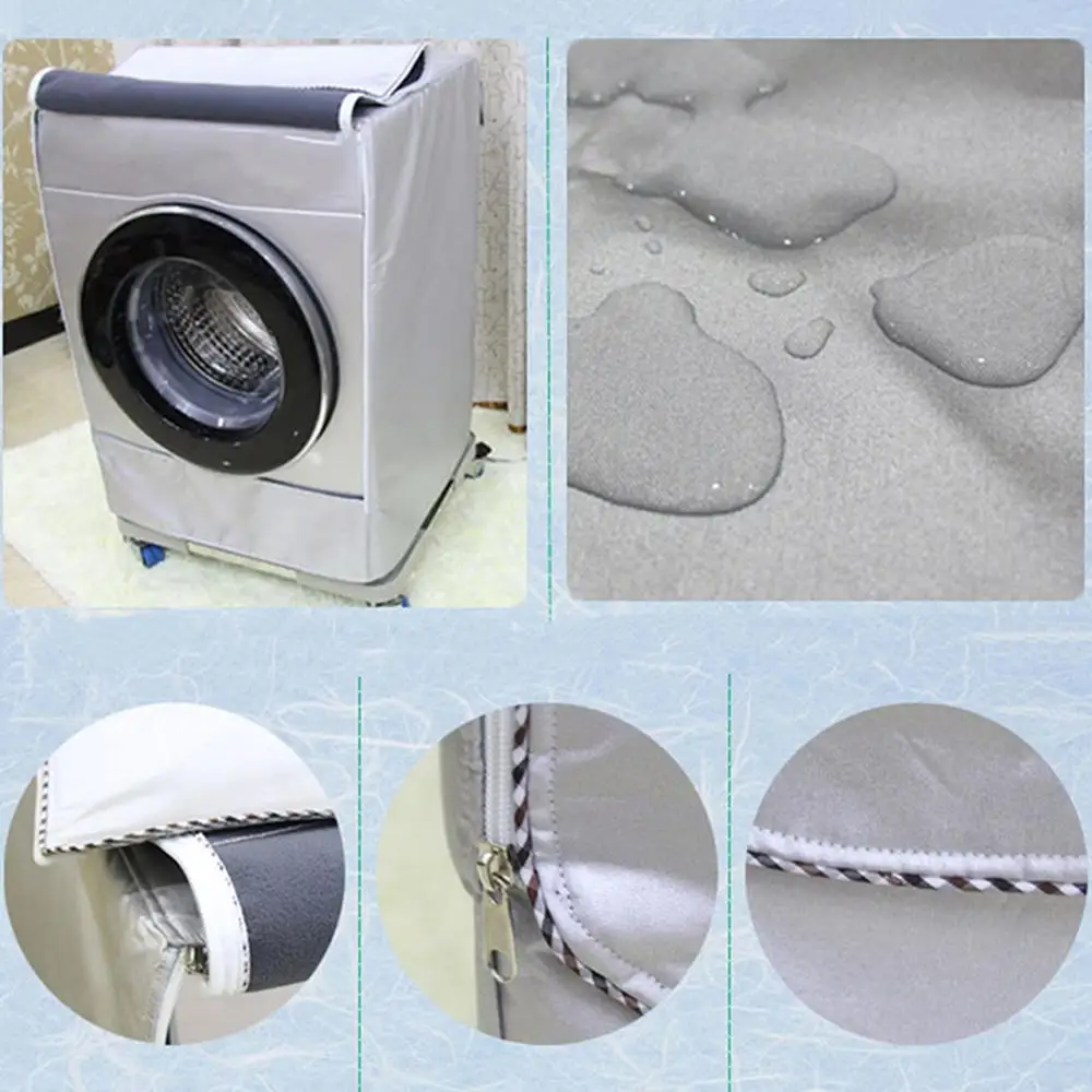 Sunscreen Dust Proof Cover Washing Machine Cover Waterproof Case Washing Machine Protective Dust Front Load Wash Dryer 4 sizes