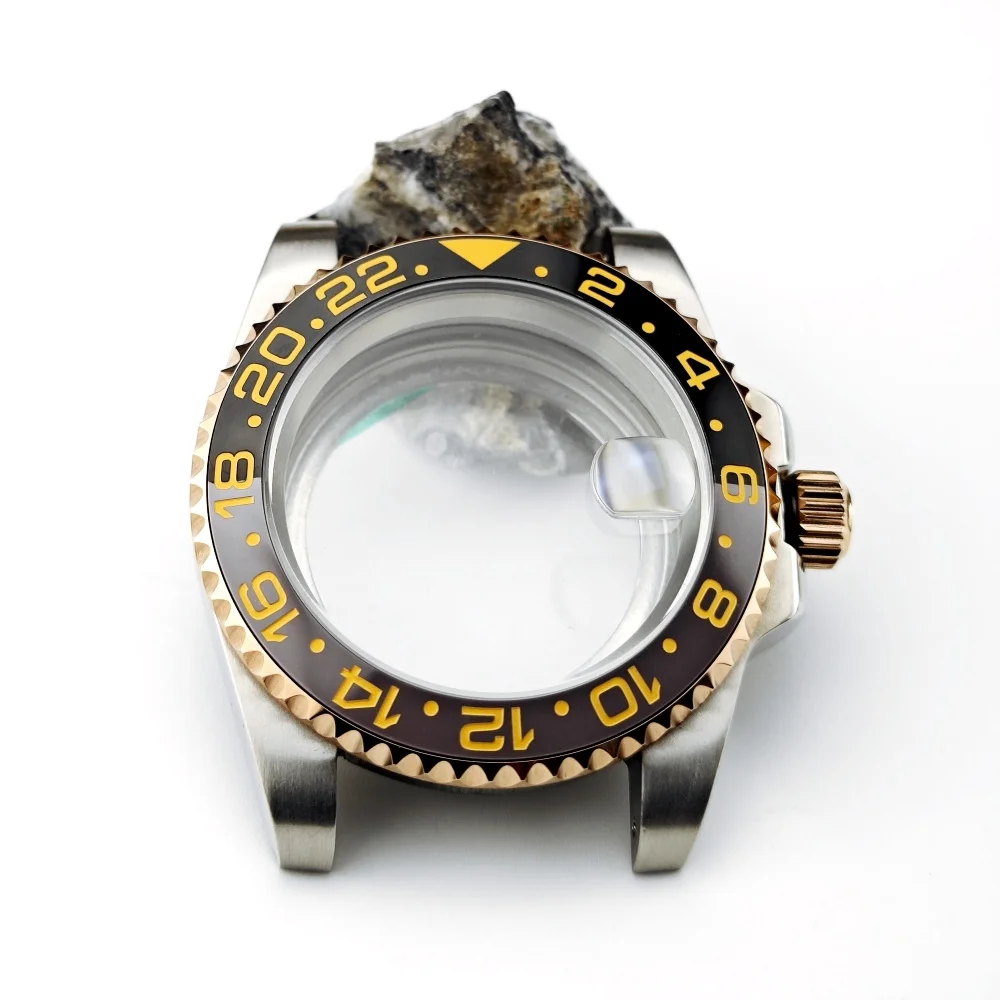 

NH35 Case NH36 Modified Water Ghost Case GMT NH34 Sapphire Mechanical Watch Submarine Case Accessories 40.5mm