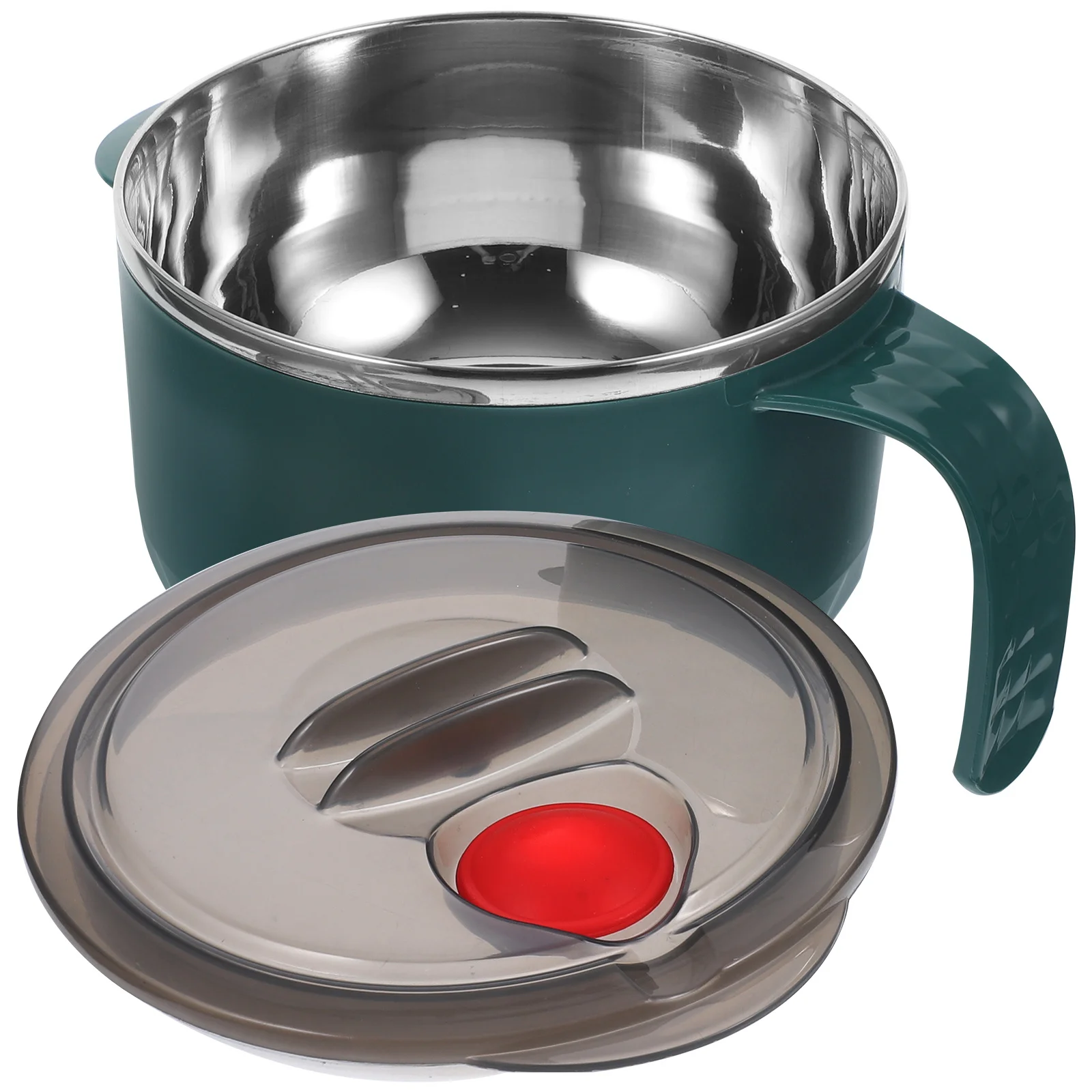 

Stainless Steel Insulated Noodle Bowl Elegant Design Antiscald Handle Leakproof Cover Perfect Gift Home Dining