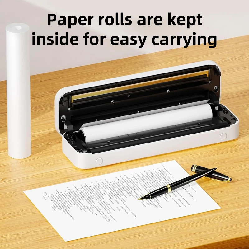 4Rolls/Box,A4 Roll Thermal Printing Paper,For School,Exam Papers,Home,Office,Document Contract Printing,Compatible Portable A4 Thermal Printer