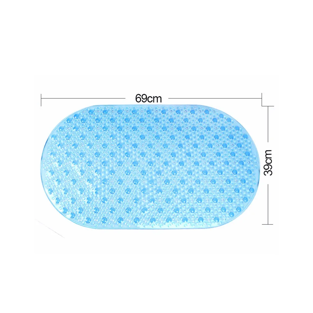 1PC Bathroom Mats Self Priming Silicone Mats PVC Rectangle Bath Artifact Foot Massage Cushion Sole Non-slip Shower Room Mats