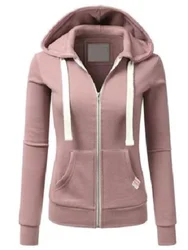 Spring and Autumn New Women's Personalized Casual Cardigan Zipper Hoodie Korean Edition Fashion Outdoor Jogging Sportswear
