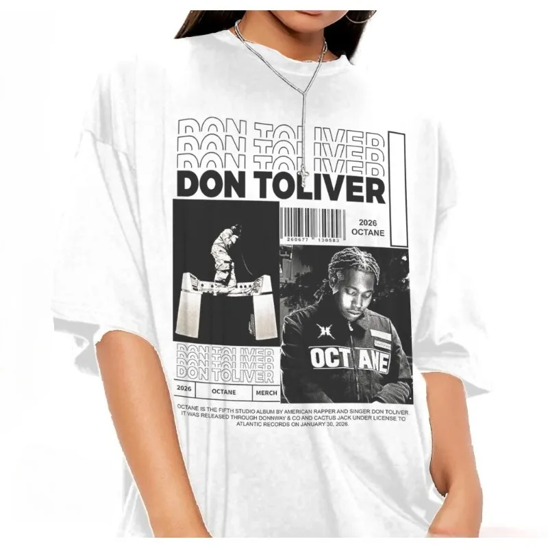Don Toliver Octane Graphic Tee, Retro Hip Hop Streetwear