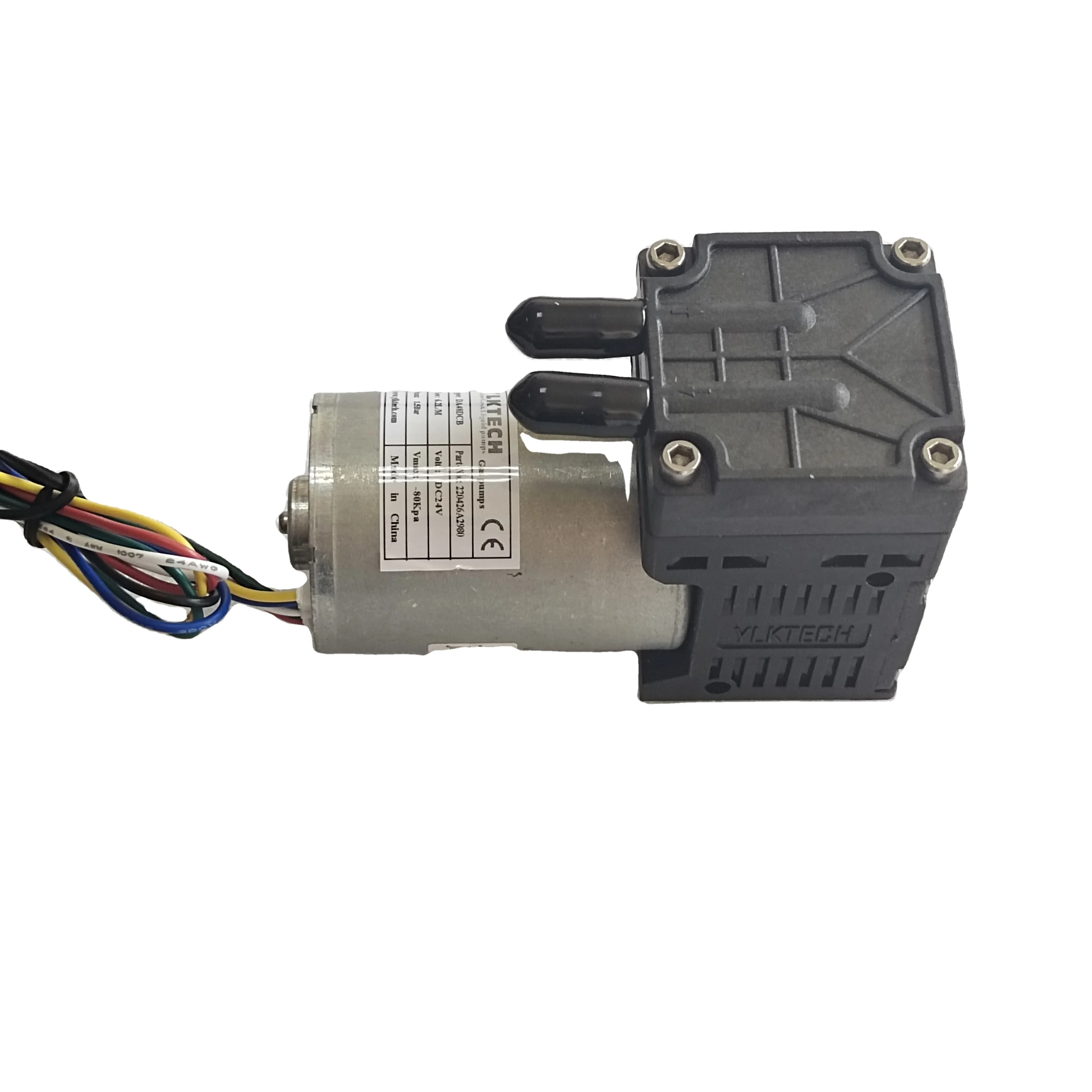 

DA48DCB 24V Low Pressure Diaphragm Pump for Pharmaceutical Gas Detection Instruments and Environmental Monitoring
