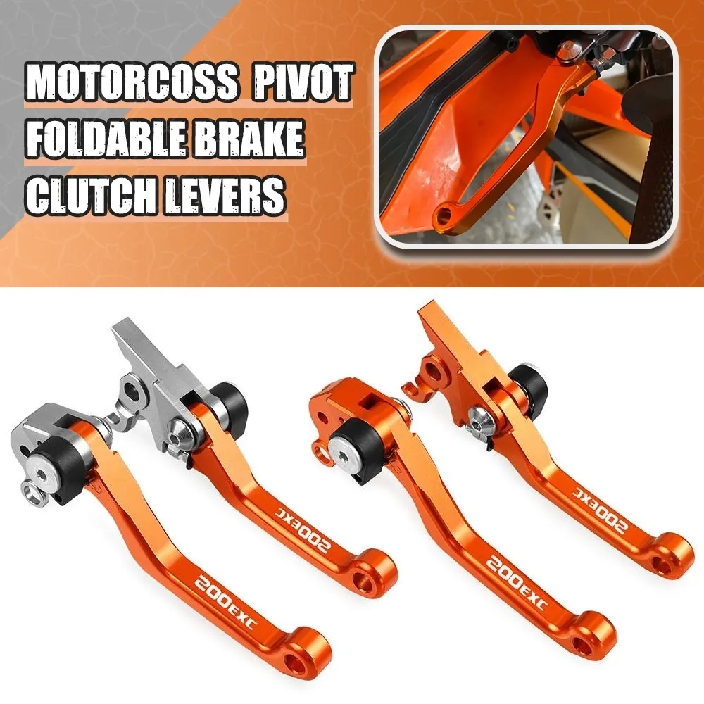 

For KTM 200 EXC XC 2003-2016 250EXC 300 400EXC Motocross Foldable Pivot Dirt Bike CNC Brake Clutch Levers Cable Lever Handles