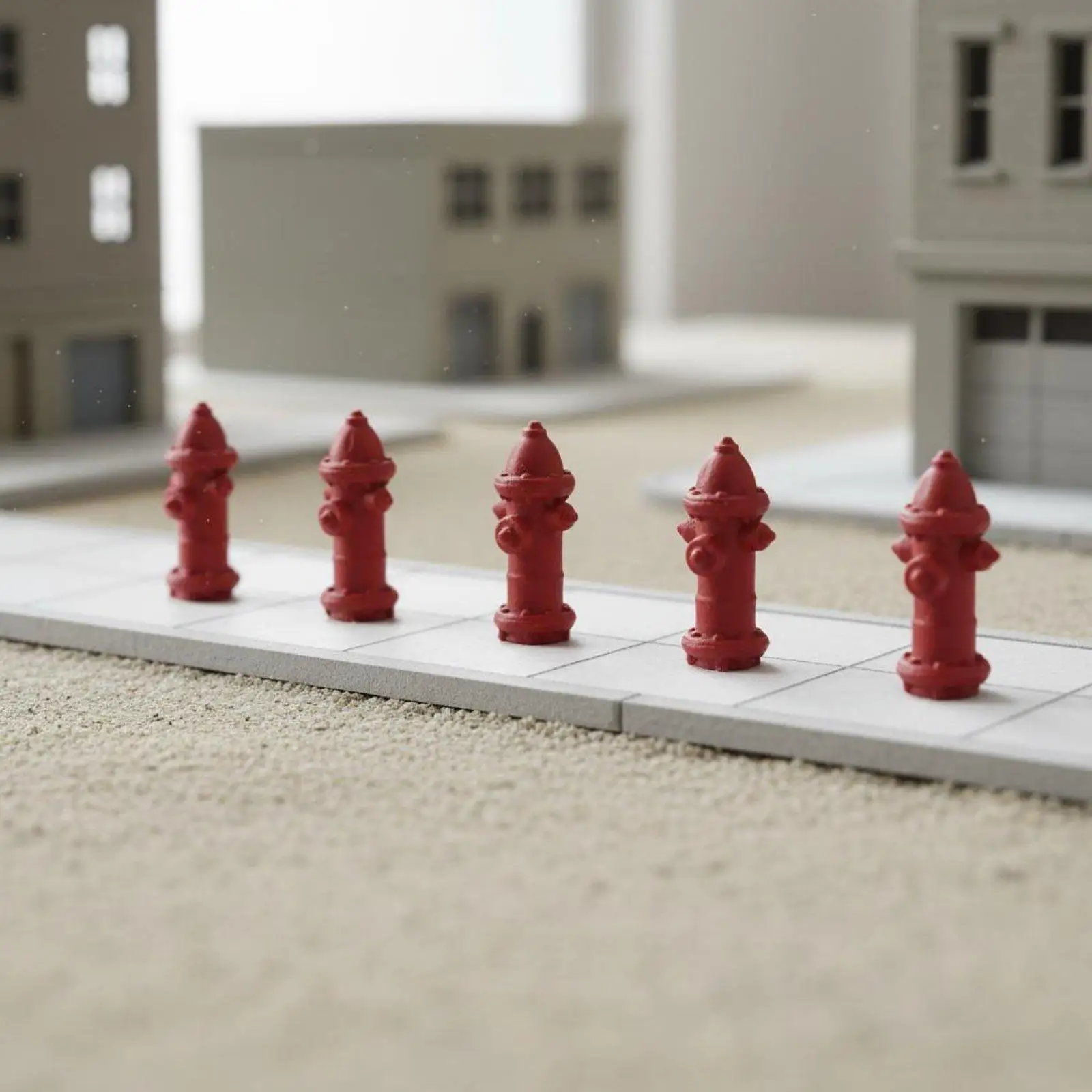 Weathered Miniature Fire Hydrant Model 1 64 Scale Town Decoration for Diorama Hobby Photography Backdrop